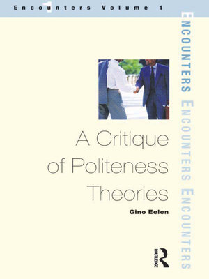 cover image of A Critique of Politeness Theory